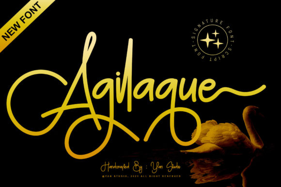 Agilaque: A Script Font That Elevates Digital Branding