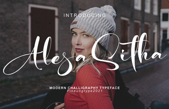 Alesa Sitha: A Timeless Script Font for Crafters and Designers