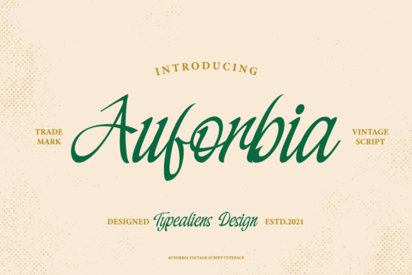 Auforbia: The Font That Elevates Your Brand’s Visual Story
