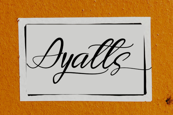 Ayatts: A Script Font for Editorial Elegance
