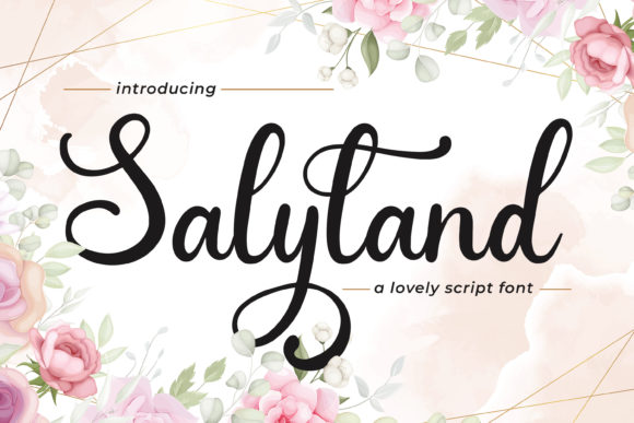 Boost Your Brand with Salyland: A Romantic Script Font for Small Businesses
