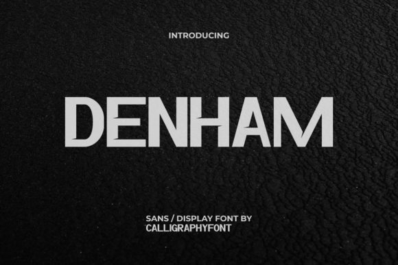 Denham: A Bold Sans Serif for Branding Projects