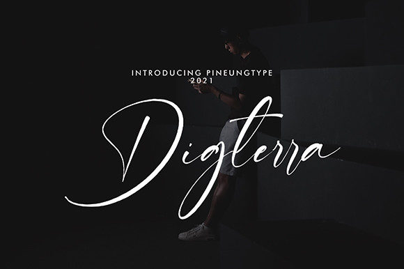Digterra: A Script Font for Modern Web Design