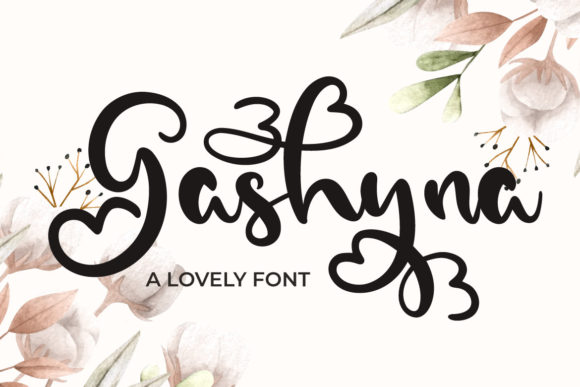 Gashyna: A Script Font for Elegant Web Design
