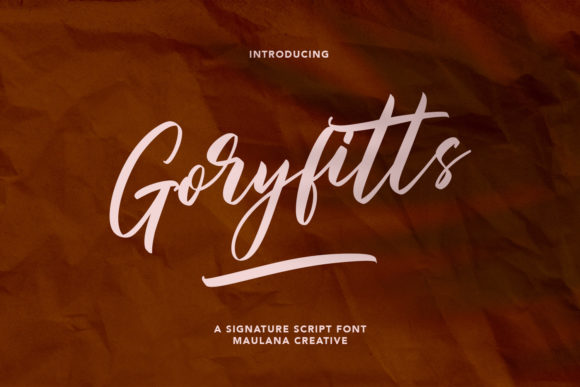 Goryfitts: The Script Font That Elevates Your Digital Brand