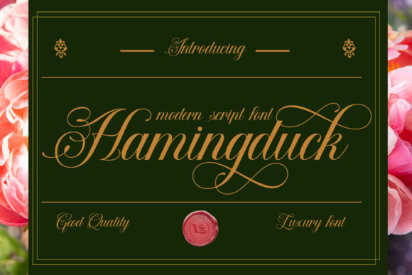 Hamingduck: A Script Font with Timeless Elegance