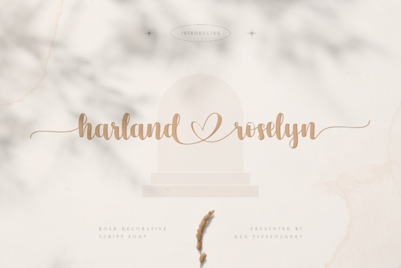 Harland Roselyn: A Timeless Script Font for Crafters and Designers