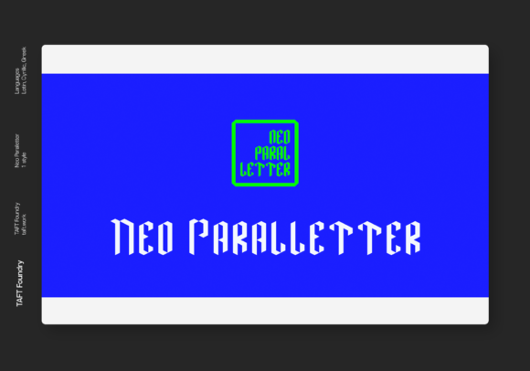 Neo Paralletter: A Timeless Font for Modern Craft Projects