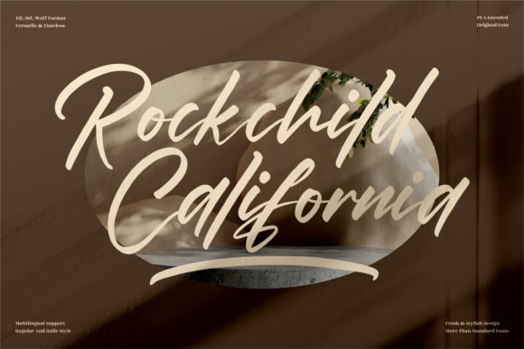Rockchild California: A Timeless Script Font for Editorial Design