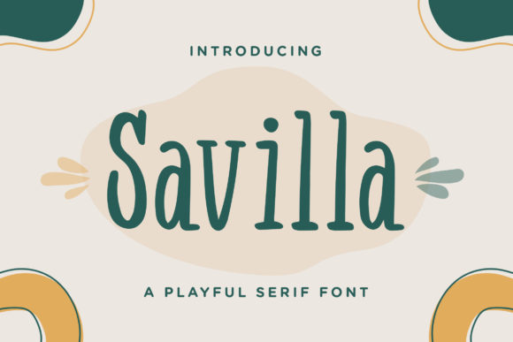 Savilla: A Serif Font That Adds Character to Every Craft