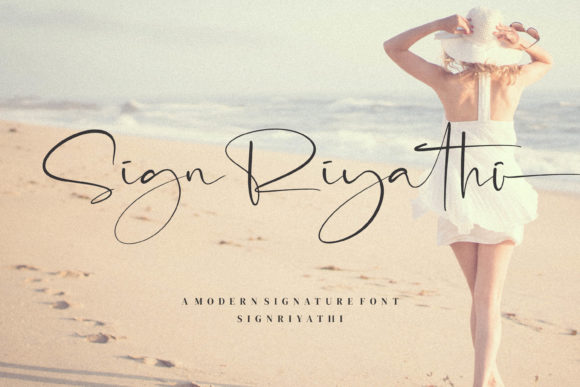 Sign Riyathi: A Script Font for Elegant Web Design