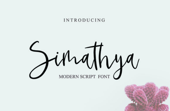 Simathya: A Script Font for Beautiful, Readable Craft Projects