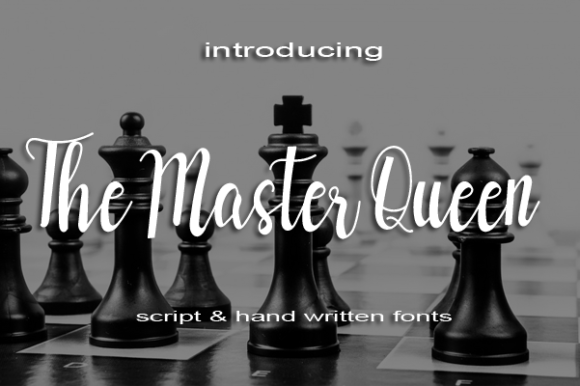 The Master Queen Script Font for Crafters and Designers